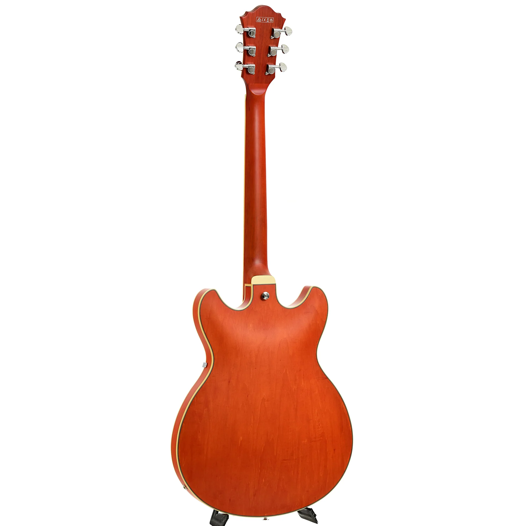 Ibanez AS73 Artcore Semi-Hollowbody Electric Guitar, Transparent Tangerine Flat - Image 12