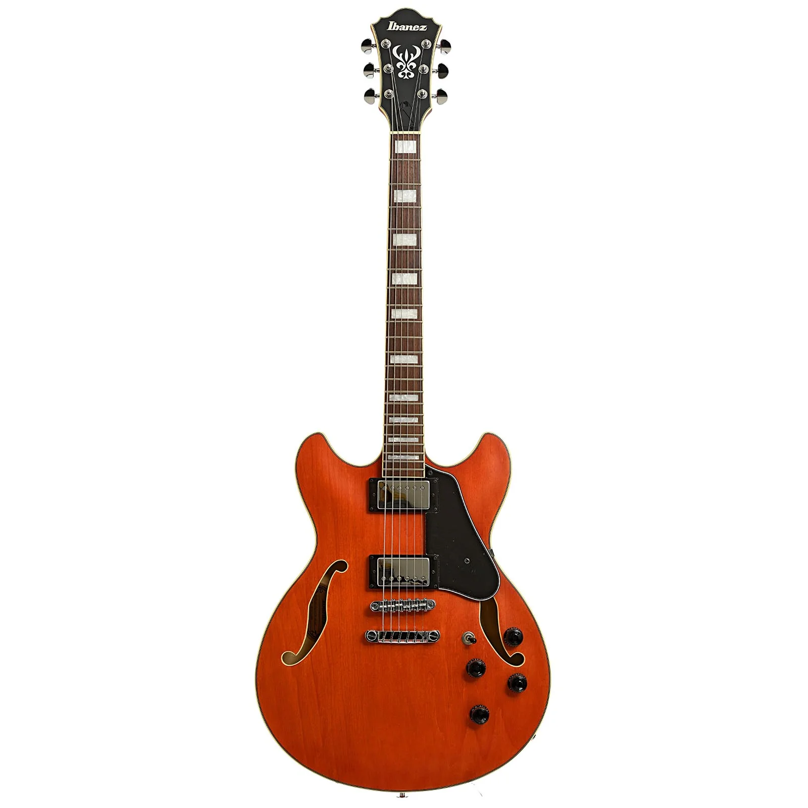 Ibanez AS73 Artcore Semi-Hollowbody Electric Guitar, Transparent Tangerine Flat - Image 13