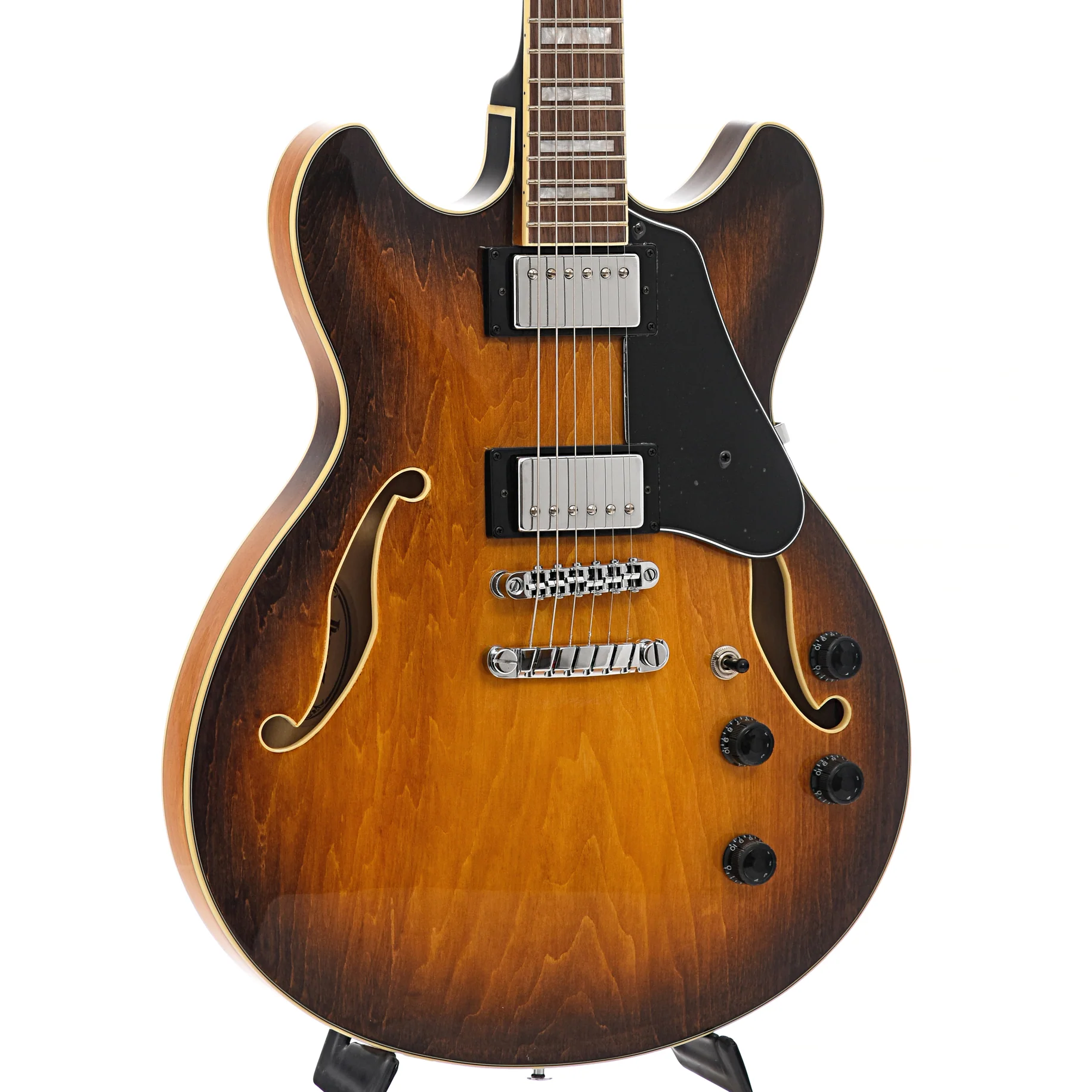 Ibanez AS73 Artcore Semi-Hollowbody Electric Guitar, Tobacco Brown - Image 3