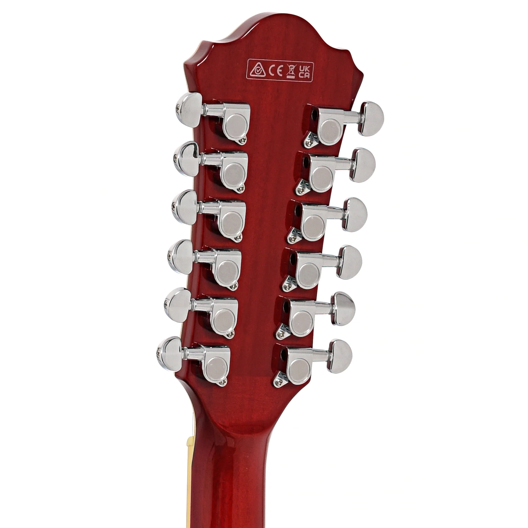 Ibanez AS7312 Artcore Semi-Hollowbody 12-String Electric Guitar, Transparent Red - Image 8