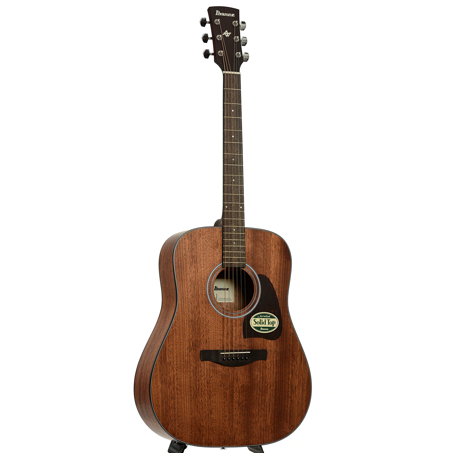 Ibanez AW54 Artwood Dreadnought Acoustic Guitar, Open Pore Natural - Image 3