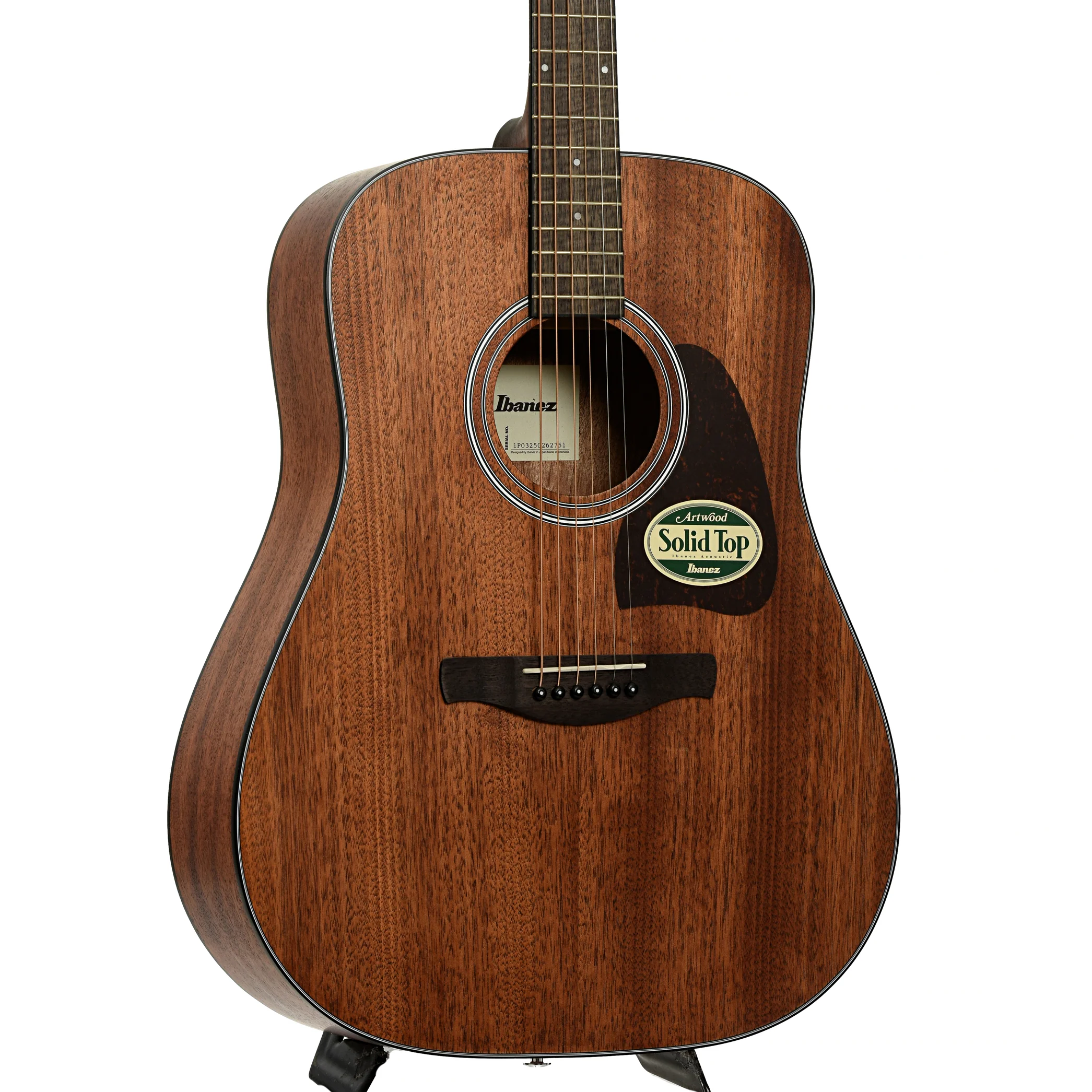 Ibanez AW54 Artwood Dreadnought Acoustic Guitar, Open Pore Natural - Image 4