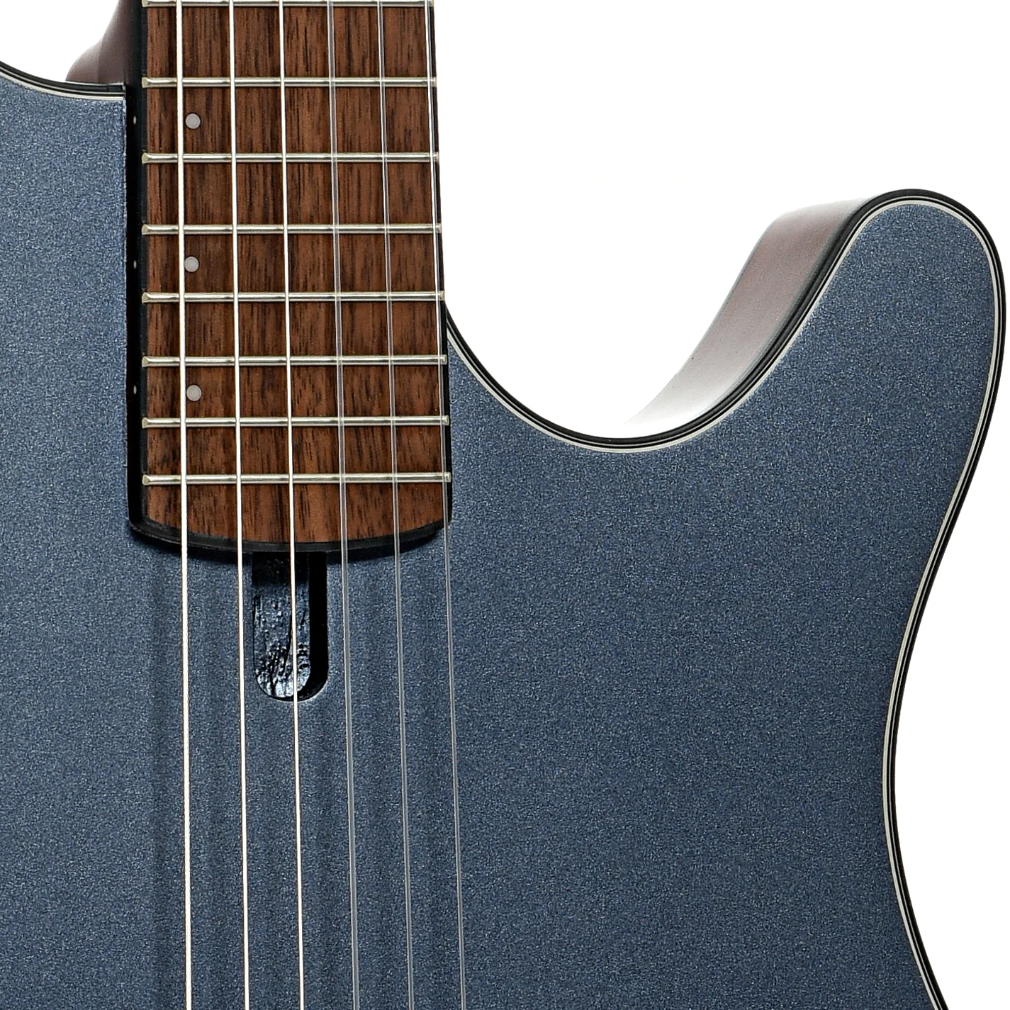 Ibanez FRH10N Nylon String Acoustic-Electric Guitar, Indigo Blue Metallic Flat - Image 6