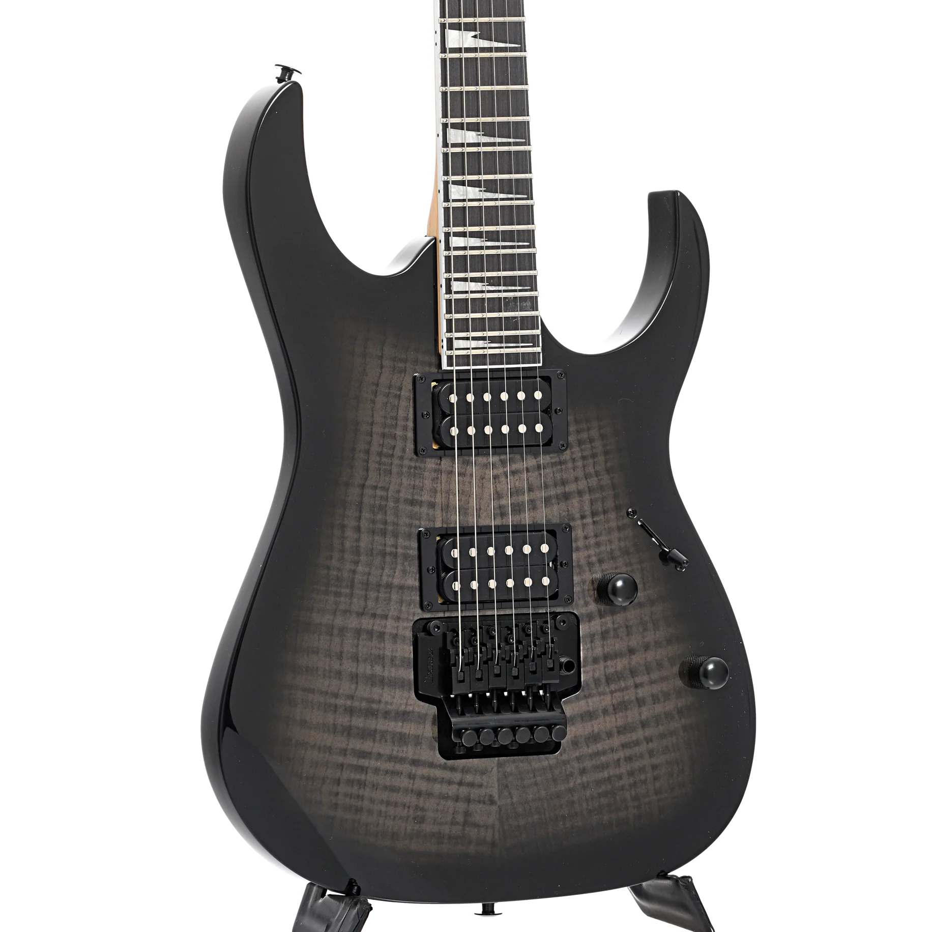 Ibanez GRG320FA Gio Electric Guitar, Transparent Black Sunburst - Image 4