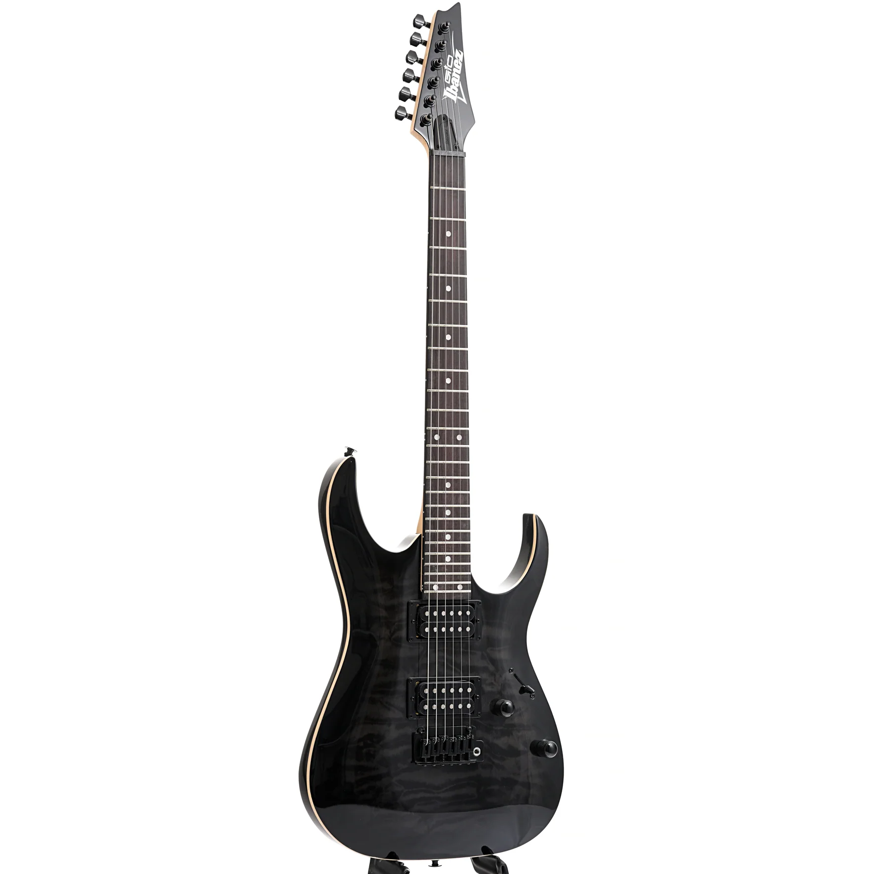 Ibanez RGA120QA Gio Electric Guitar, Transparent Black Sunburst - Image 11