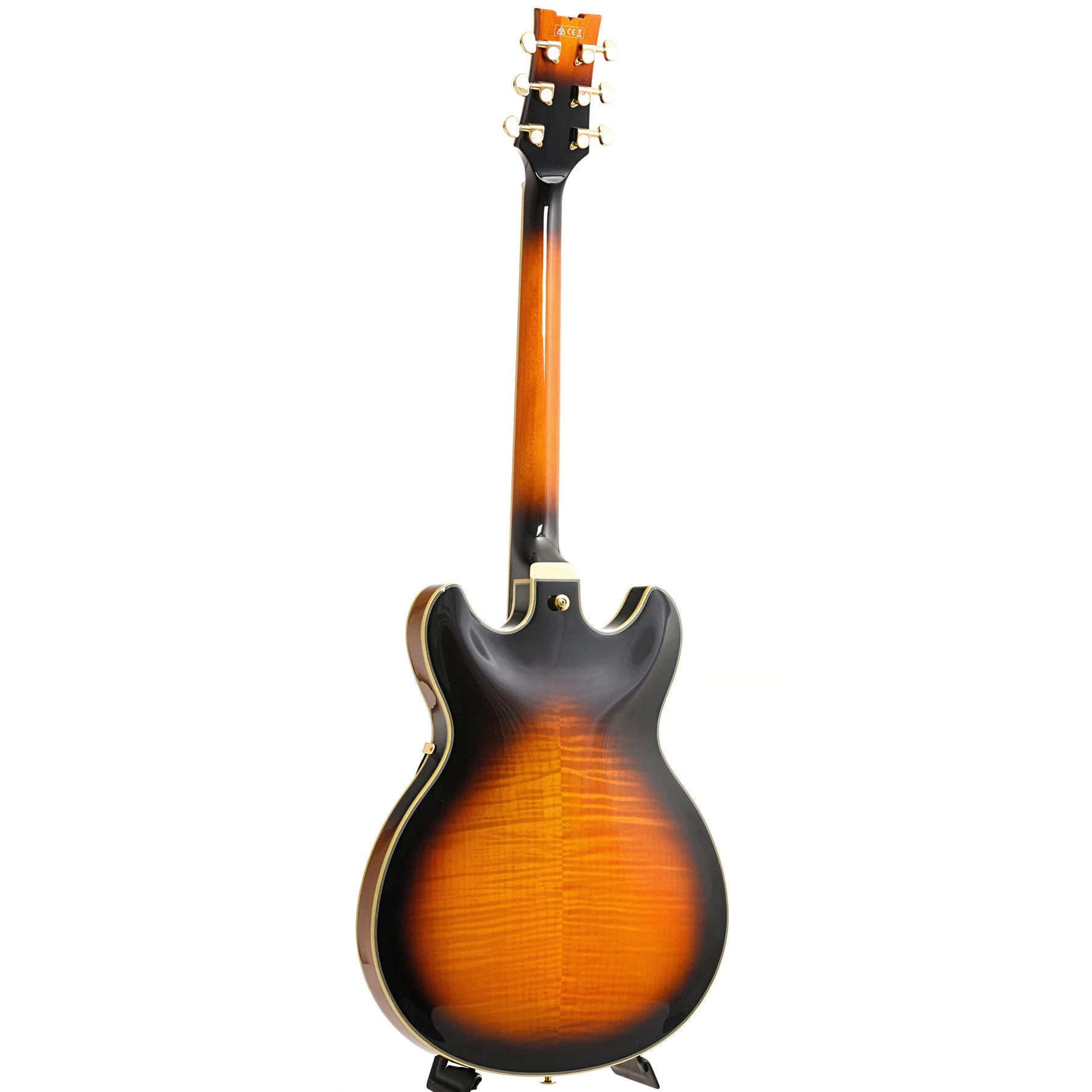 Ibanez JSM10 John Scofield Semi-Hollowbody Guitar, Vintage Yellow Sunburst - Image 12