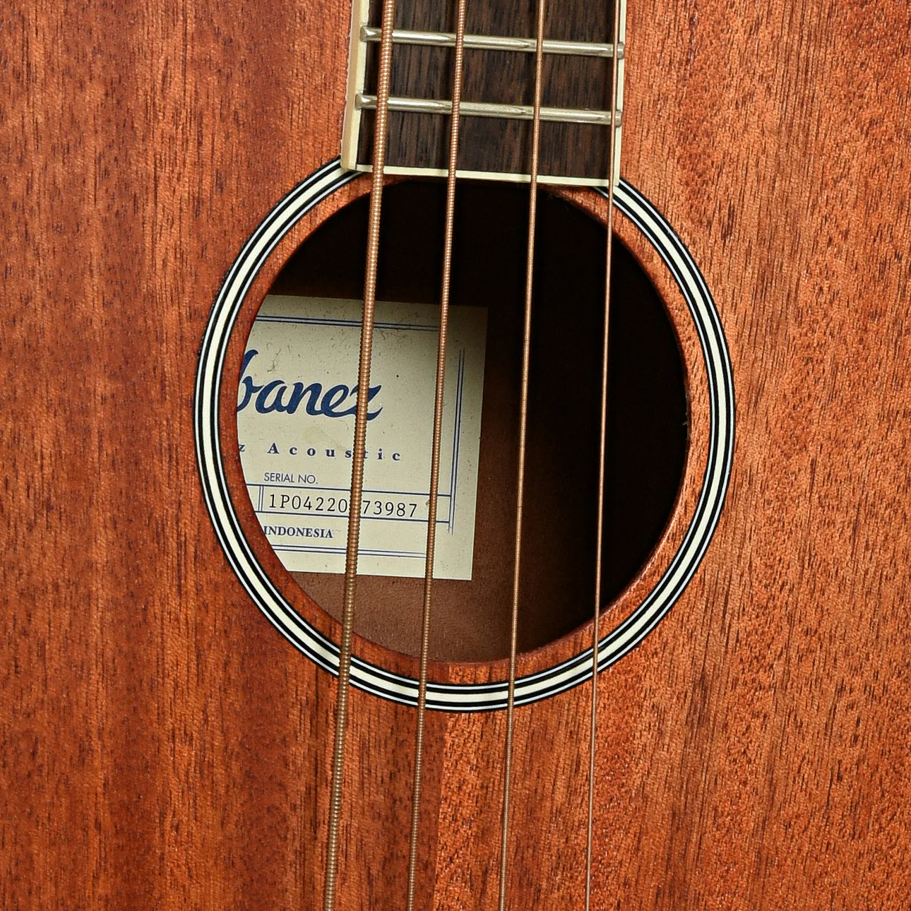 Ibanez PNB14E-OPN Acoustic-Electric Bass (c.2022) - Image 6