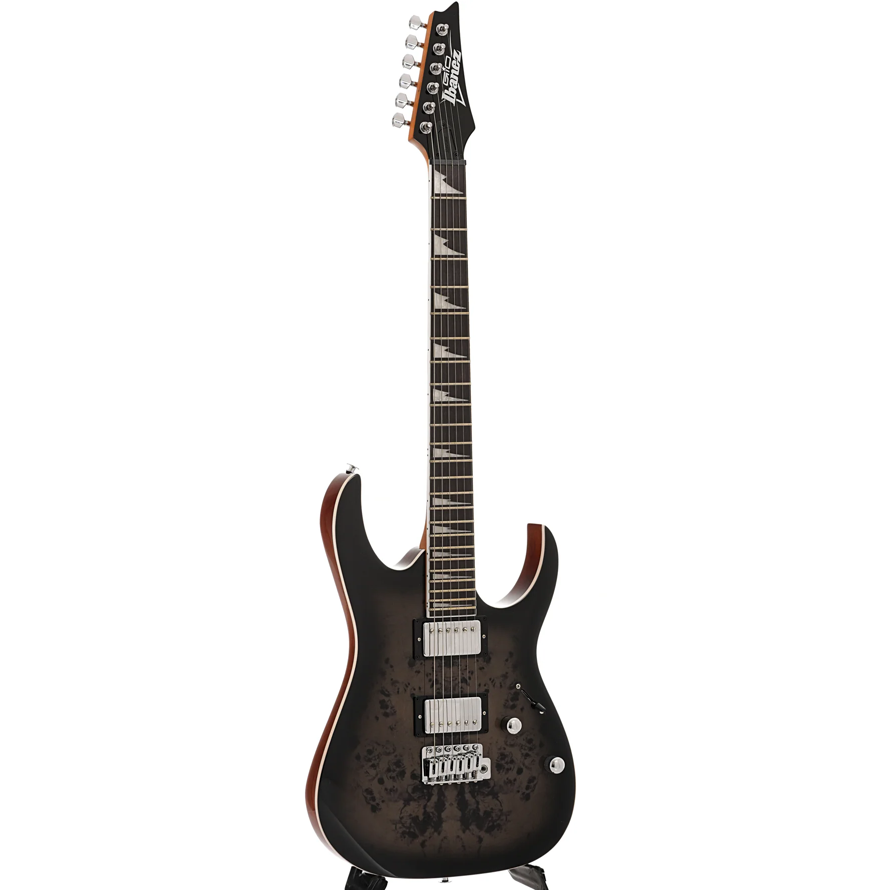 Ibanez GRG220PA1 RG Gio Electric Guitar, Brown Black Burst - Image 3