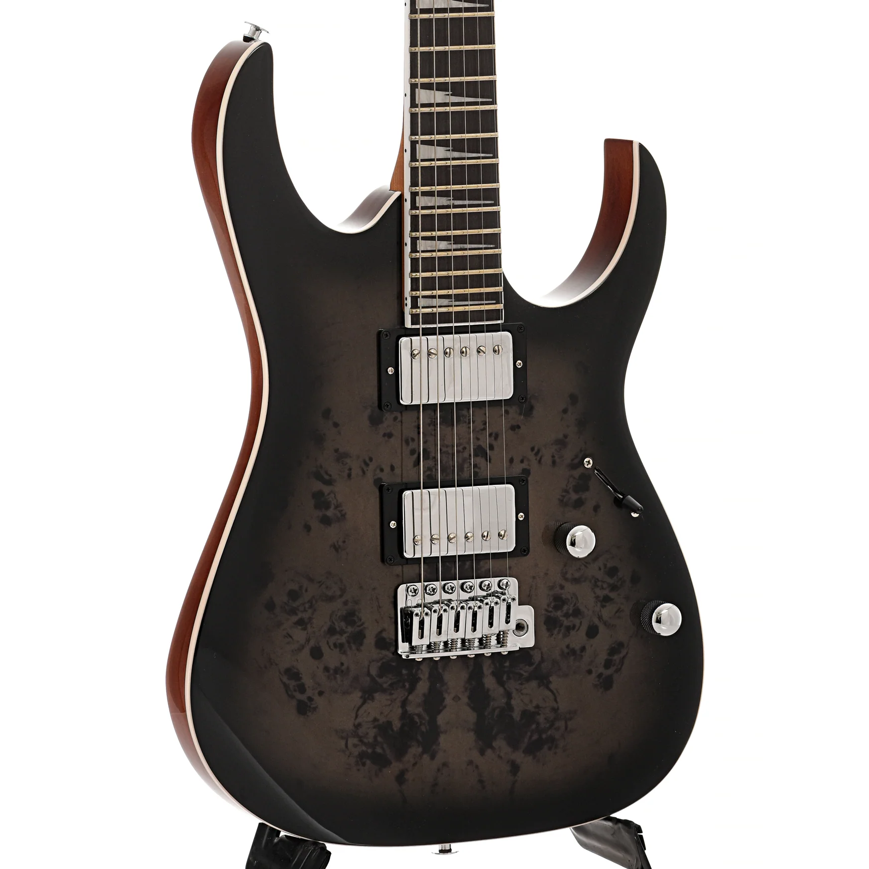 Ibanez GRG220PA1 RG Gio Electric Guitar, Brown Black Burst - Image 4