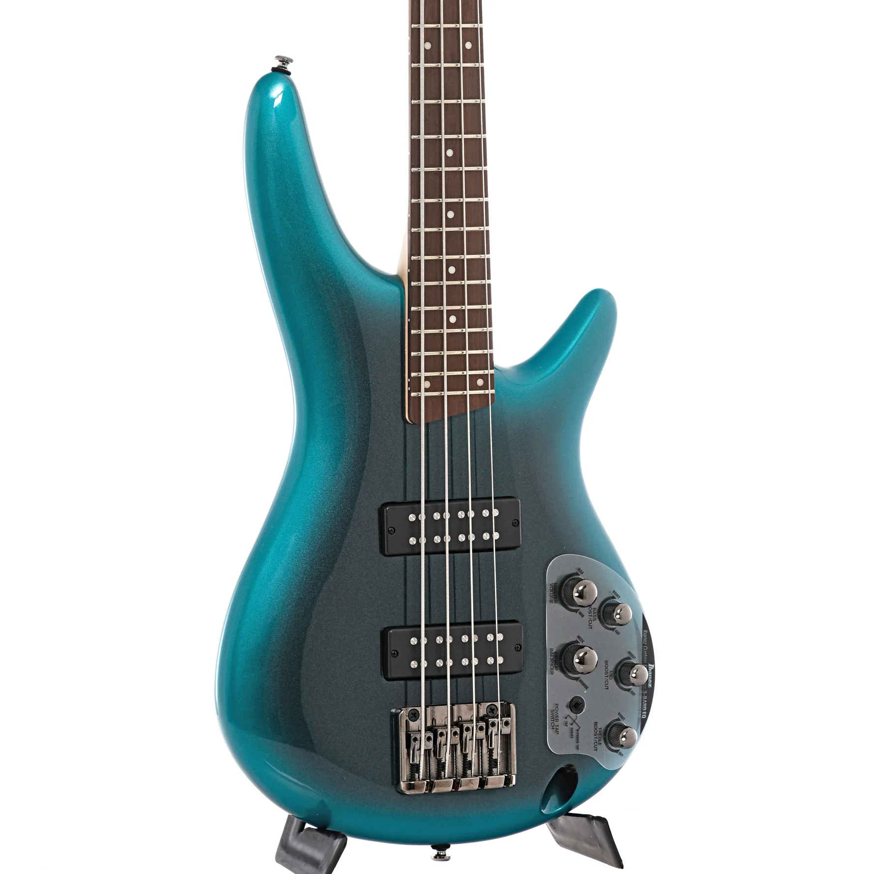 Ibanez SR300E Electric Bass Guitar, Cerulean Aura Burst - Image 3