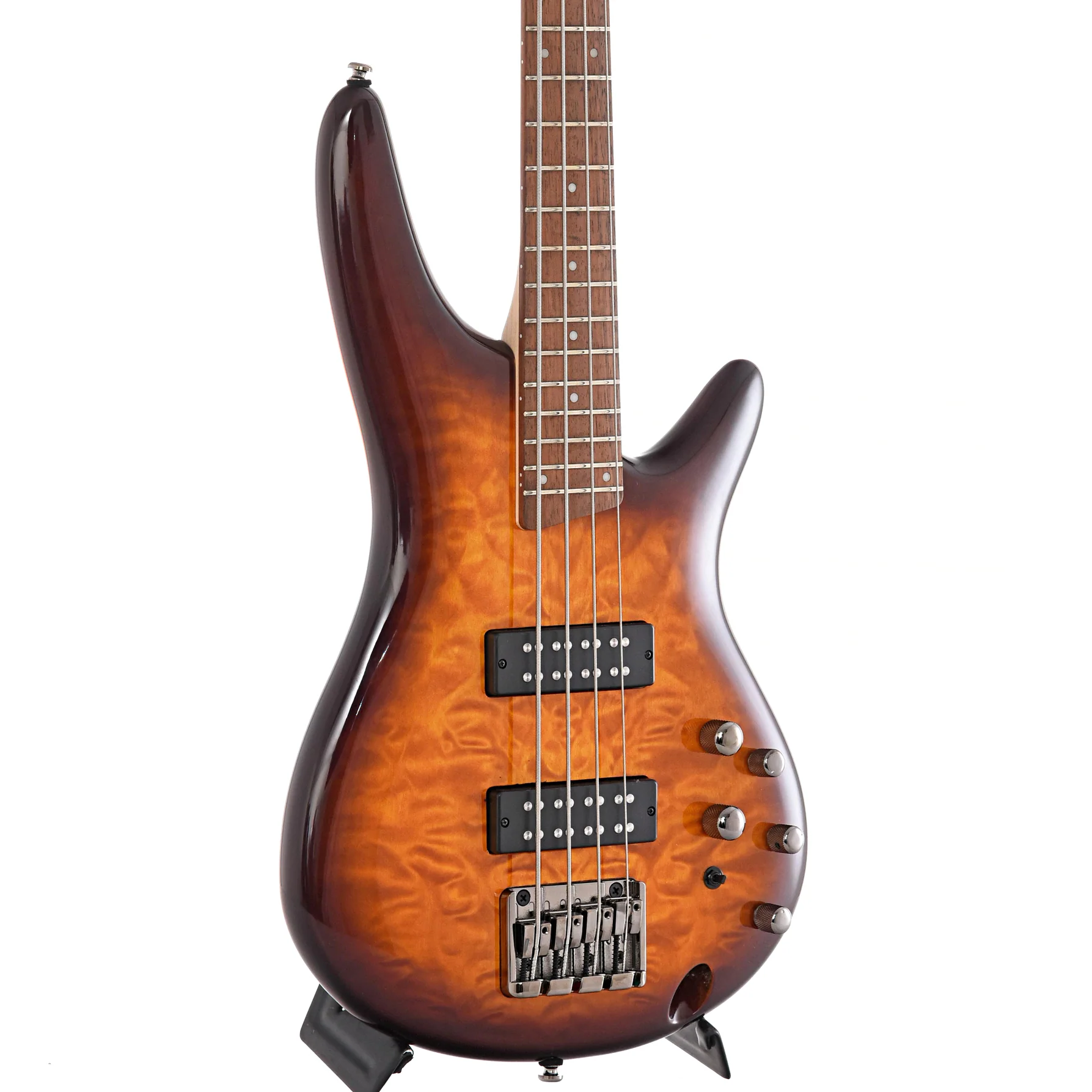 Ibanez SR400EQM Electric Bass Guitar, Dragon Eye Burst - Image 4