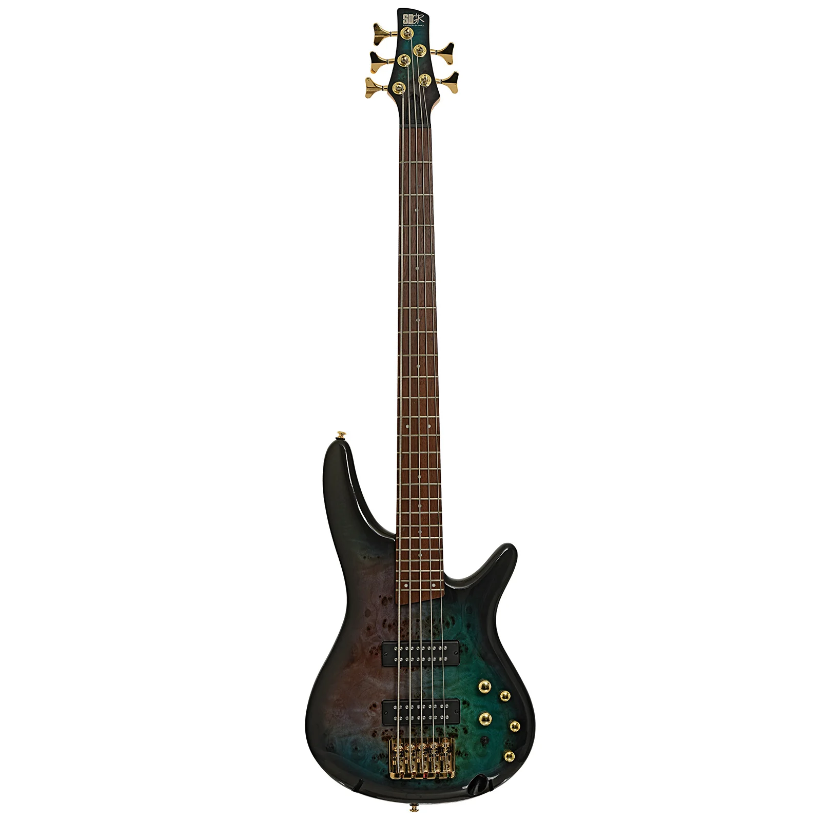 Ibanez SR405EPBDX 5-String Electric Bass Guitar, Tropical Seafloor Burst - Image 3
