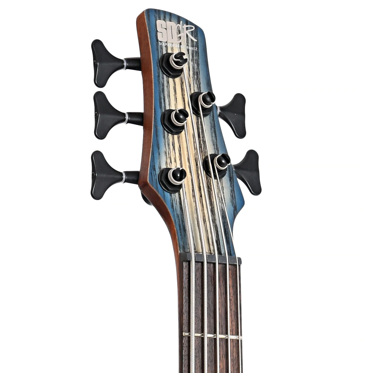 Ibanez SR605E 5-String Electric Bass Guitar, Cosmic Blue Starburst Flat - Image 7