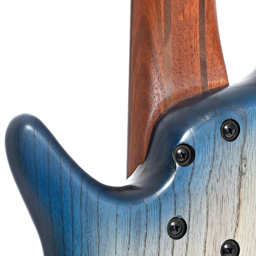 Ibanez SR605E 5-String Electric Bass Guitar, Cosmic Blue Starburst Flat - Image 9