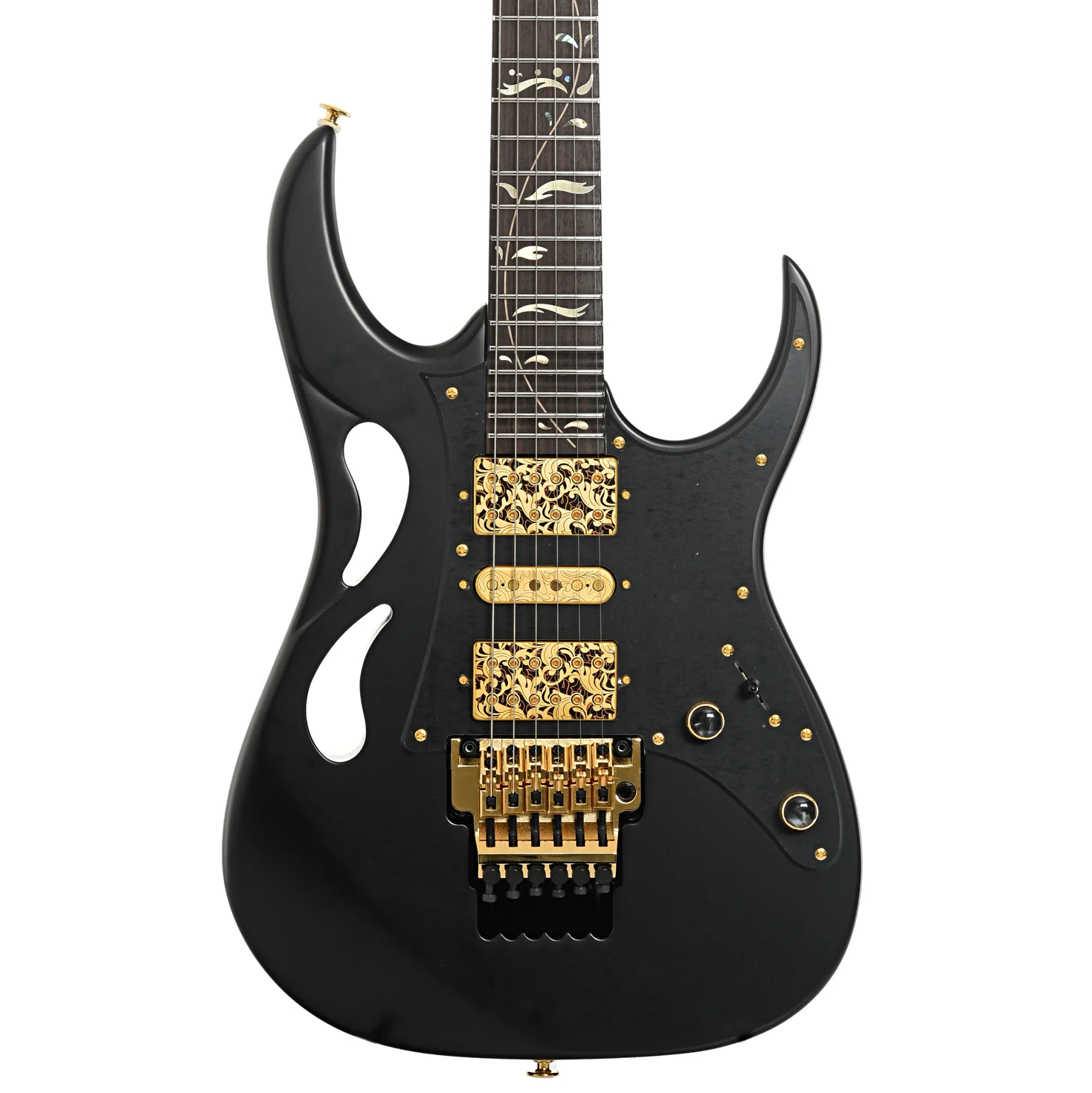 Ibanez PIA3761 Steve Vai Signature Electric Guitar, Onyx Black - Image 2