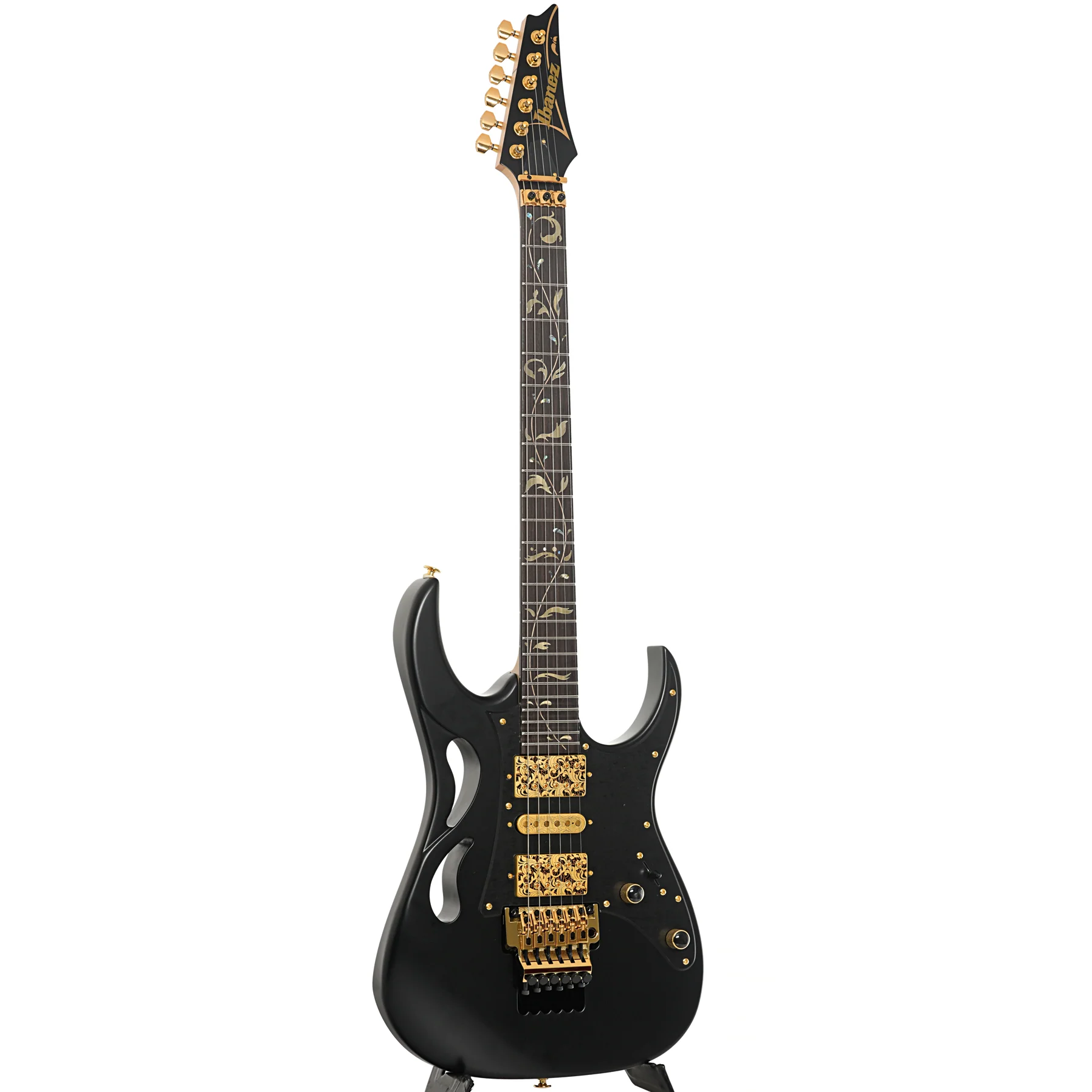 Ibanez PIA3761 Steve Vai Signature Electric Guitar, Onyx Black - Image 3