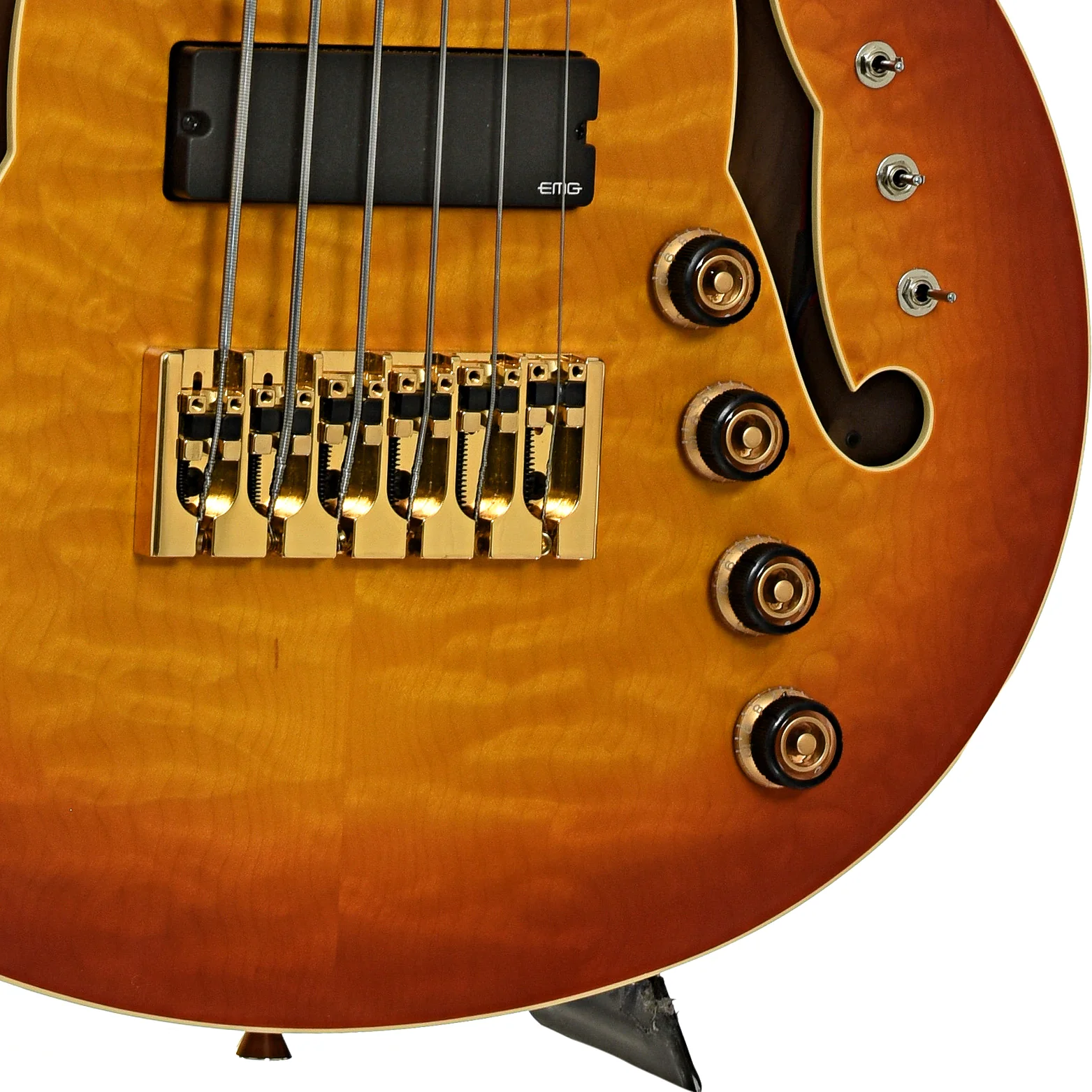 Ibanez TCB1006 Stephen "Thundercat" Bruner 6-String Hollowbody Electric Bass (2022) - Image 5