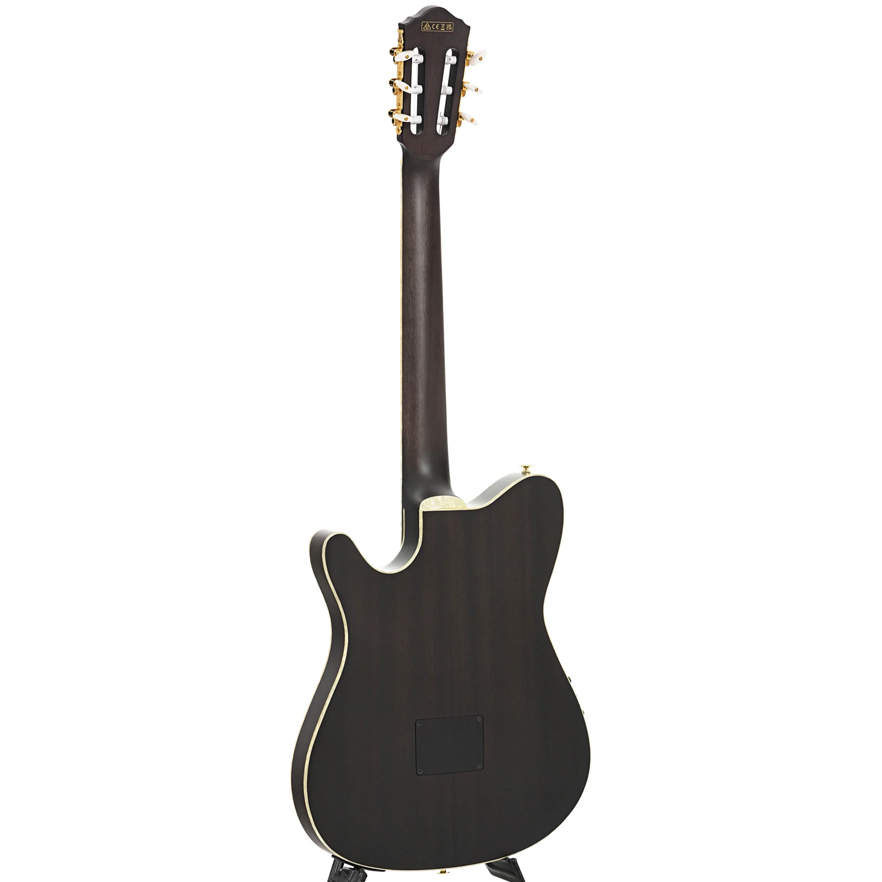Ibanez TOD10N Tim Henson Signature Nylon String Acoustic-Electric Guitar, Transparent Black Flat - Image 12