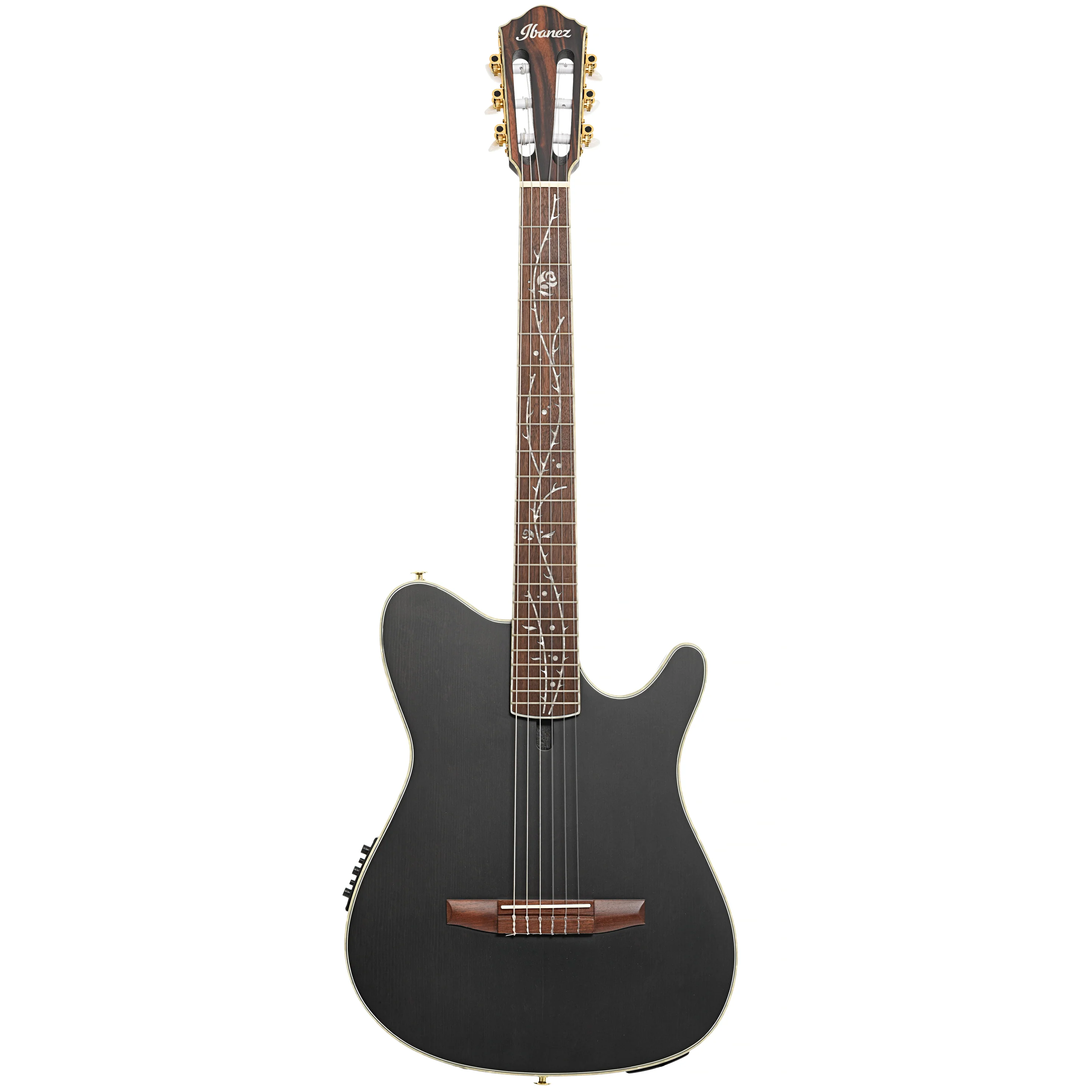 Ibanez TOD10N Tim Henson Signature Nylon String Acoustic-Electric Guitar, Transparent Black Flat - Image 13