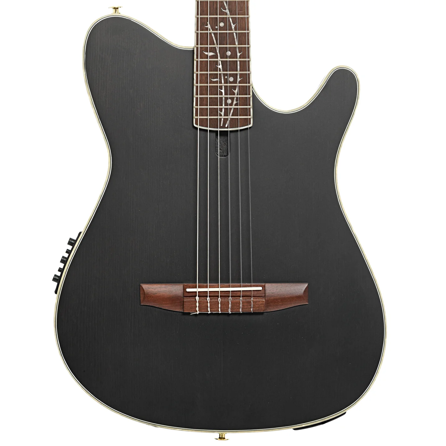 Ibanez TOD10N Tim Henson Signature Nylon String Acoustic-Electric Guitar, Transparent Black Flat - Image 2