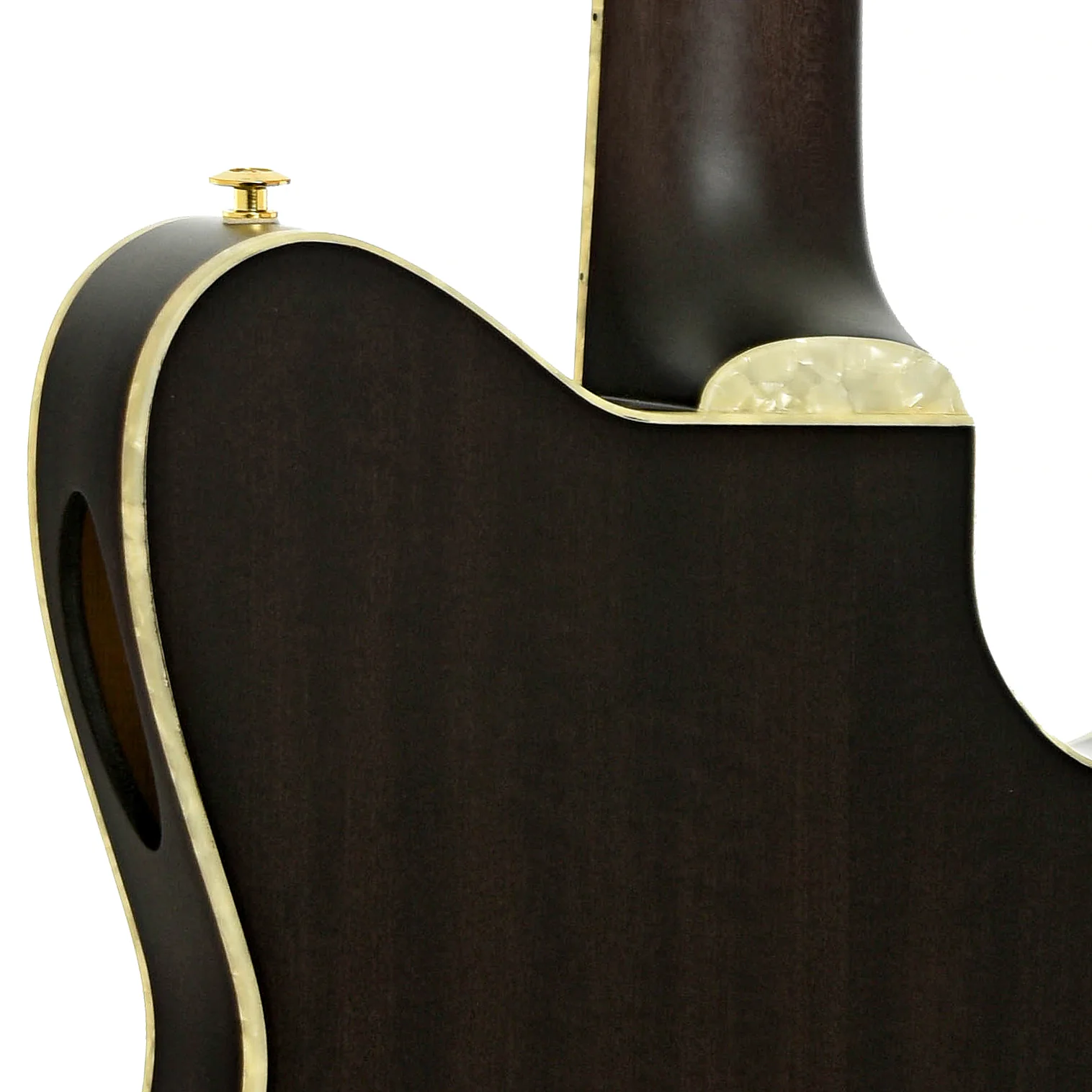 Ibanez TOD10NL Tim Henson Signature Nylon String Left-Handed Acoustic-Electric Guitar, Transparent Black Flat - Image 10
