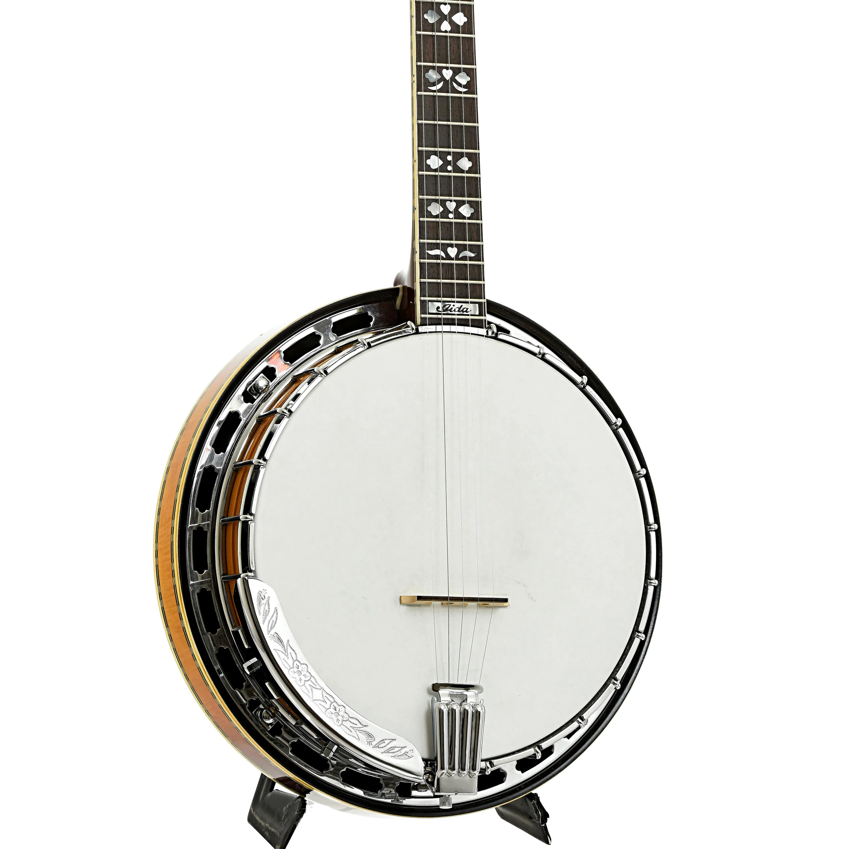 Iida Hearts & Flowers Resonator Banjo (1970s) - Image 2