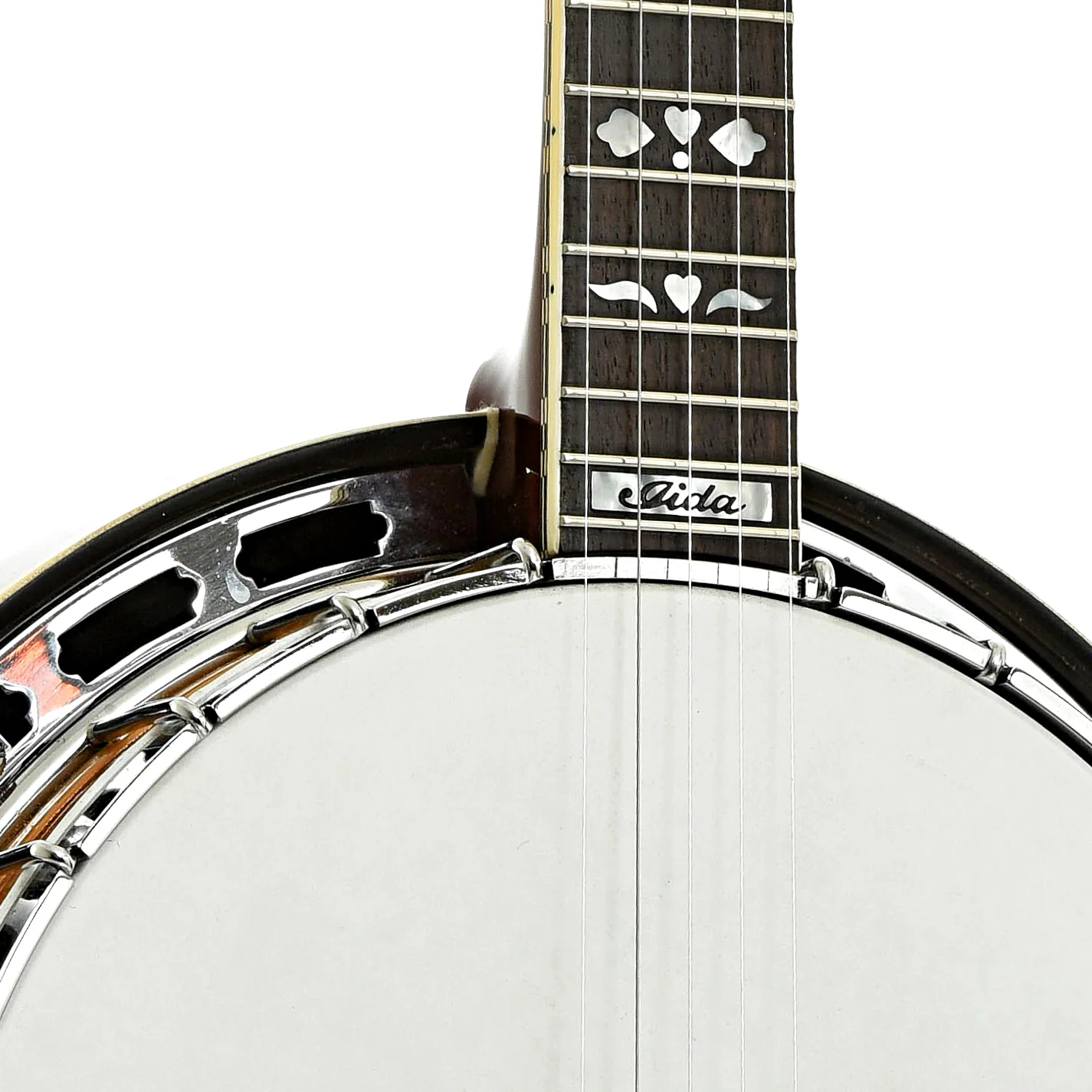 Iida Hearts & Flowers Resonator Banjo (1970s) - Image 6
