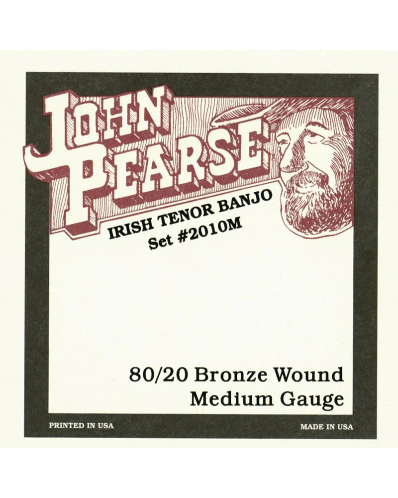 John Pearse 2010M Medium 4-String Tenor Banjo Strings - Image 2