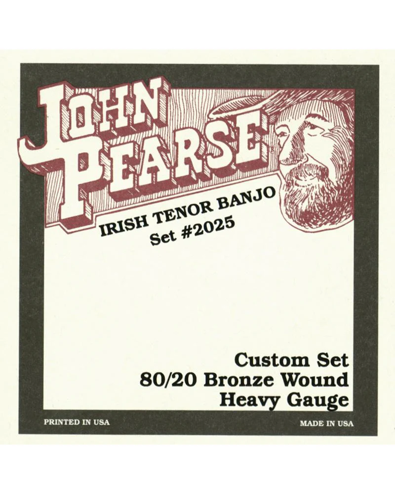 John Pearse 2025H Custom Heavy 4-String Tenor Banjo Strings - Image 2