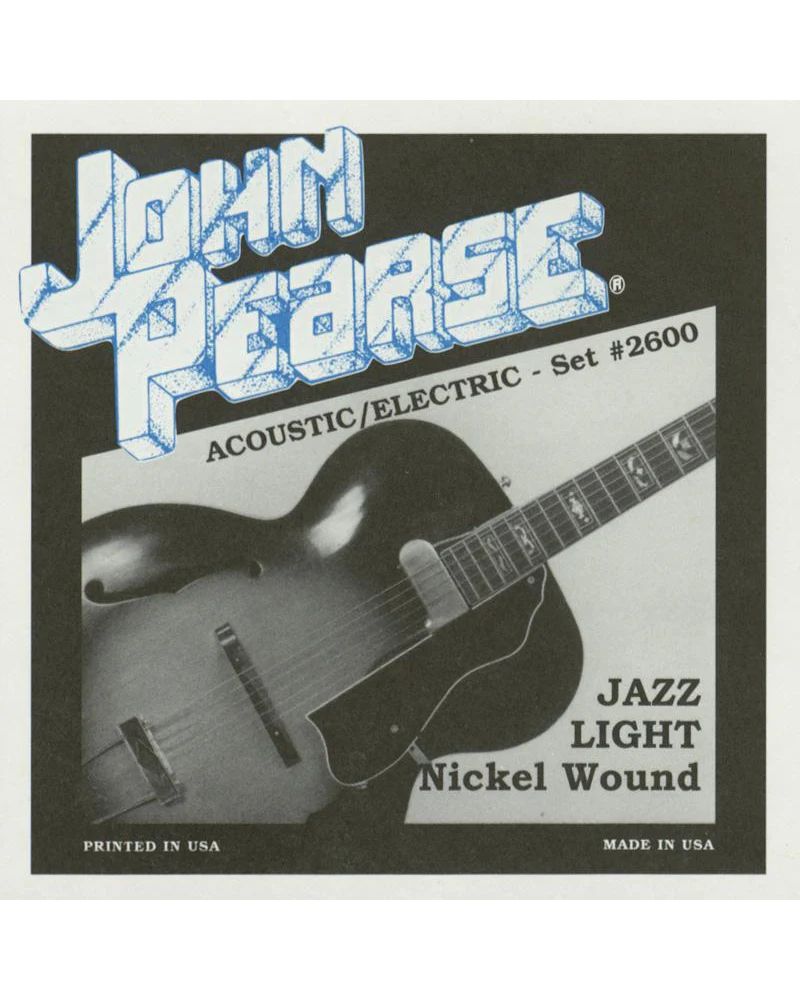 John Pearse 2600 Jazz Light Acoustic/Electric Guitar Strings - Image 2