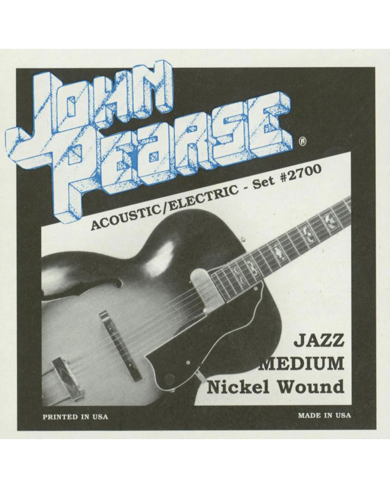 John Pearse 2700 Jazz Medium Acoustic/Electric Guitar Strings - Image 2