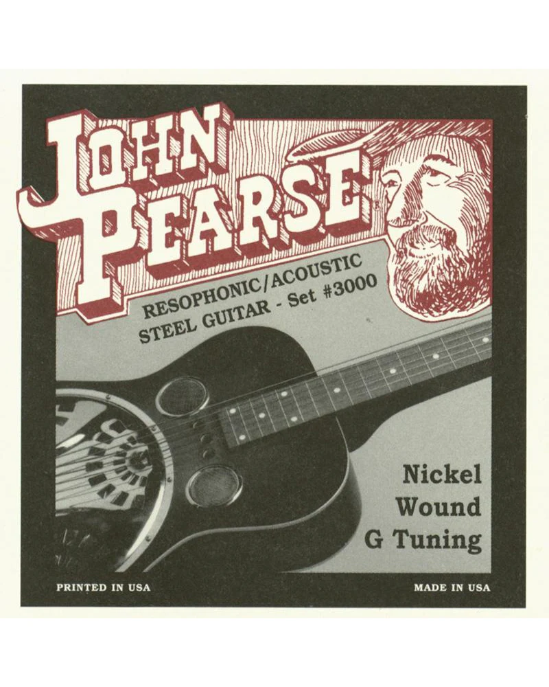 John Pearse 3000 G Tuning Nickel Resophonic Guitar Strings - Image 2