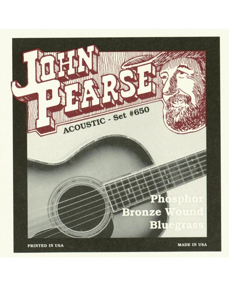 John Pearse 650 Phosphor Bronze Bluegrass Acoustic Guitar Strings - Image 2
