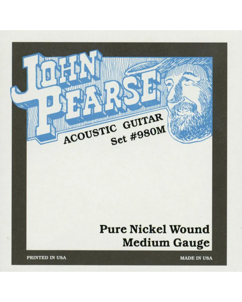 John Pearse 980M Nickel Medium Acoustic/Electric Guitar Strings - Image 2