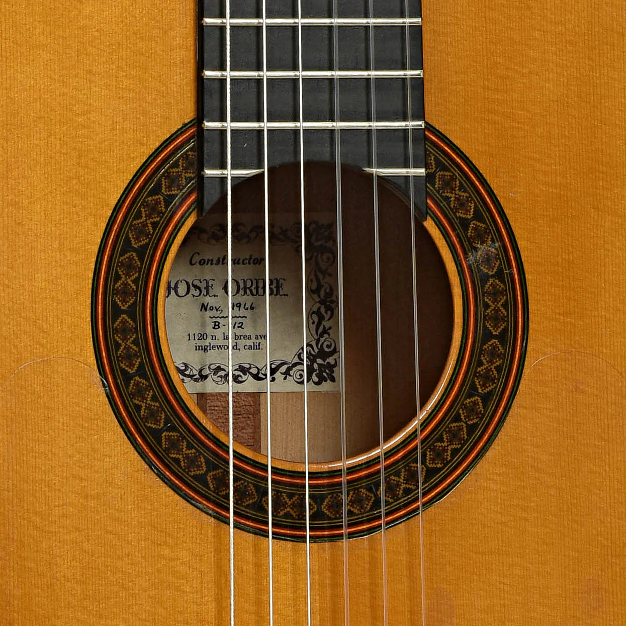 Jose Oribe Flamenco Guitar (1966) - Image 6
