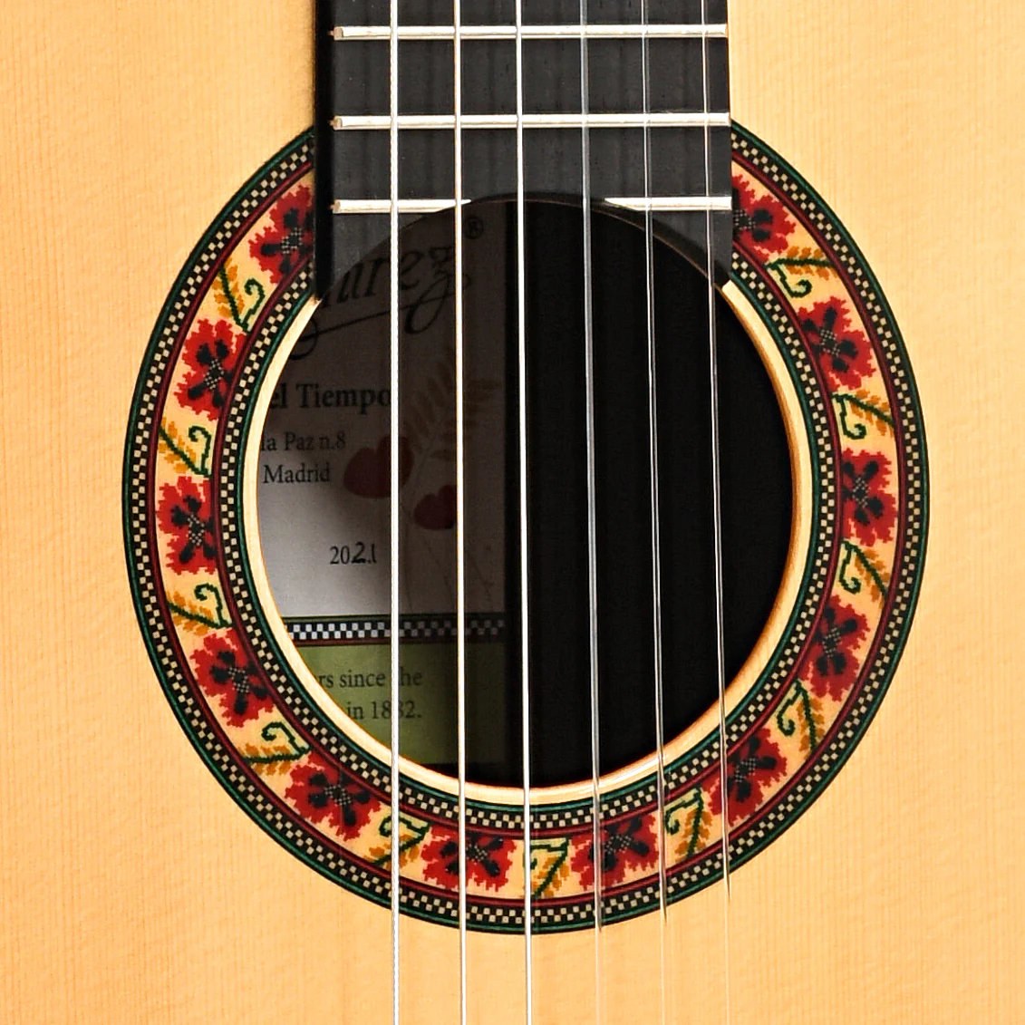 Jose Ramirez Guitarra Del Tiempo Classical Guitar and Case, Spruce Top Model - Image 5