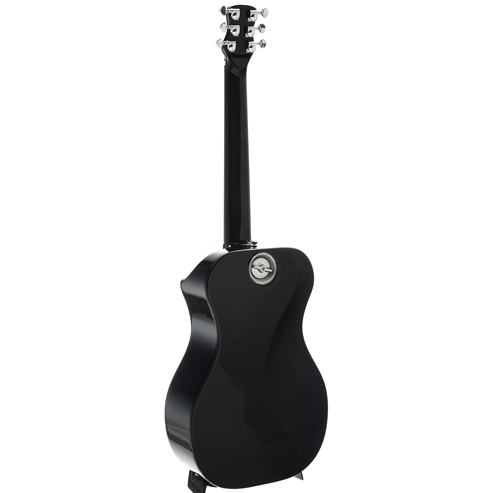 Journey Instruments OF660 Carbon Fiber Collapsible Travel Guitar with Gigbag, Navy Blue Top - Image 10