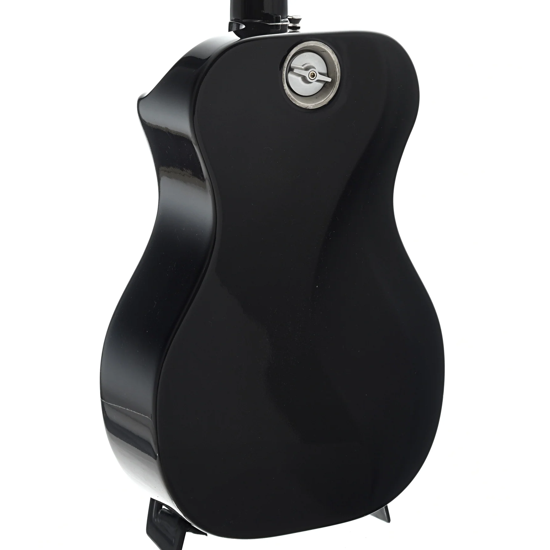 Journey Instruments OF660 Carbon Fiber Collapsible Travel Guitar with Gigbag, Navy Blue Top - Image 9