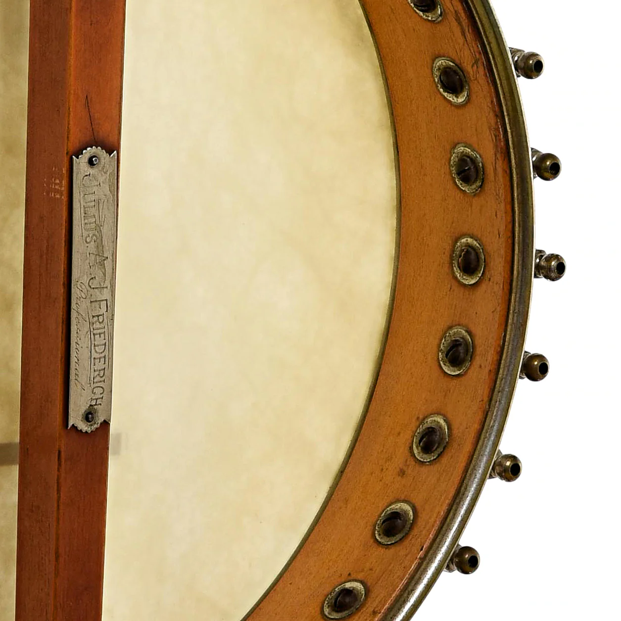Julius AJ Friederich Professional by Lyon & Healy Open Back Banjo (1890s) - Image 11