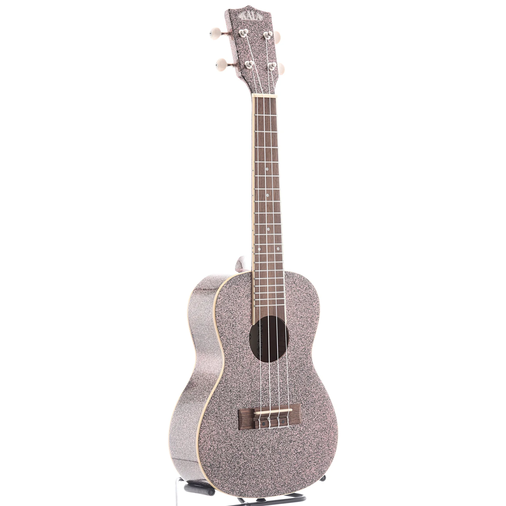 Kala Gloss Sparkle Concert Ukulele, Pink Champagne - Image 2