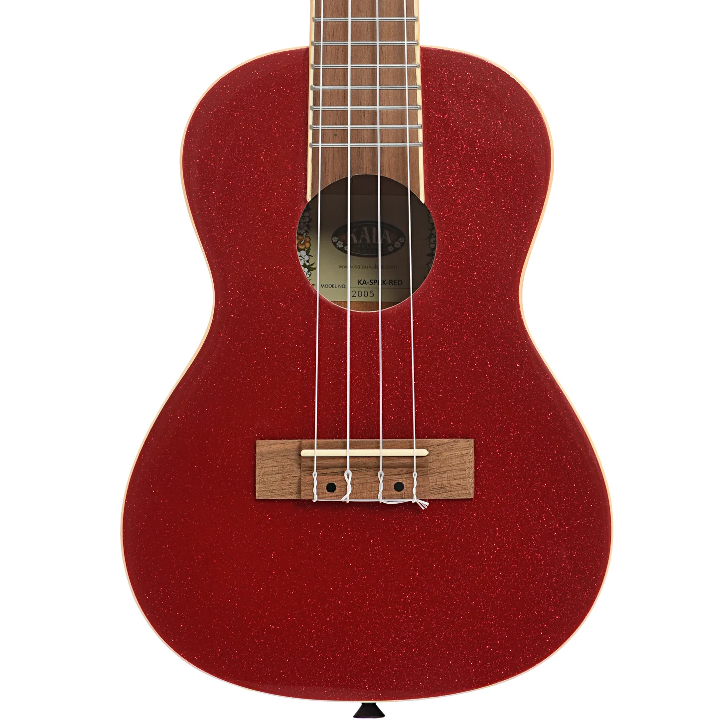 Kala KA-SPRK-RED Gloss Sparkle Red Concert Ukulele (2020) - Image 2