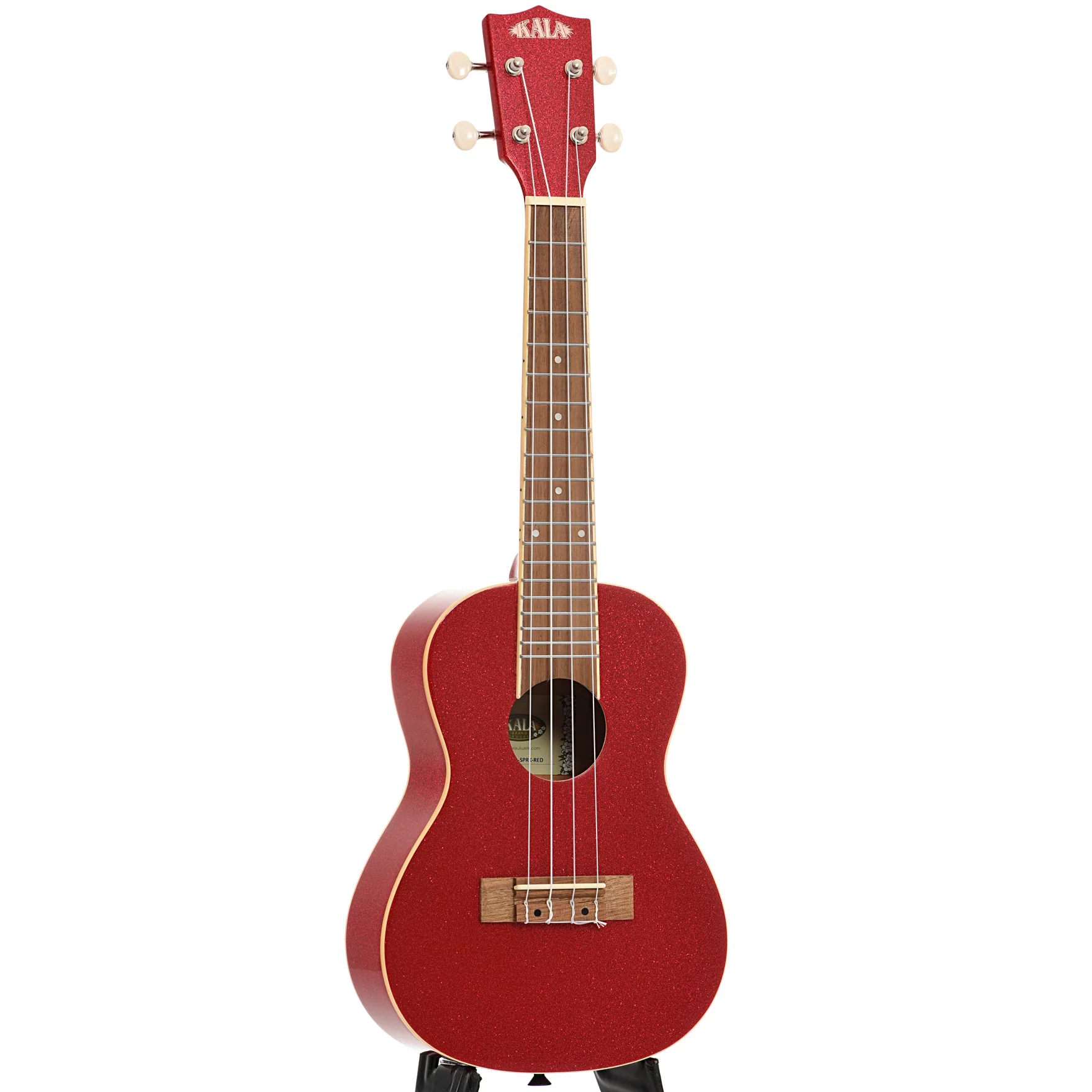 Kala KA-SPRK-RED Gloss Sparkle Red Concert Ukulele (2020) - Image 3