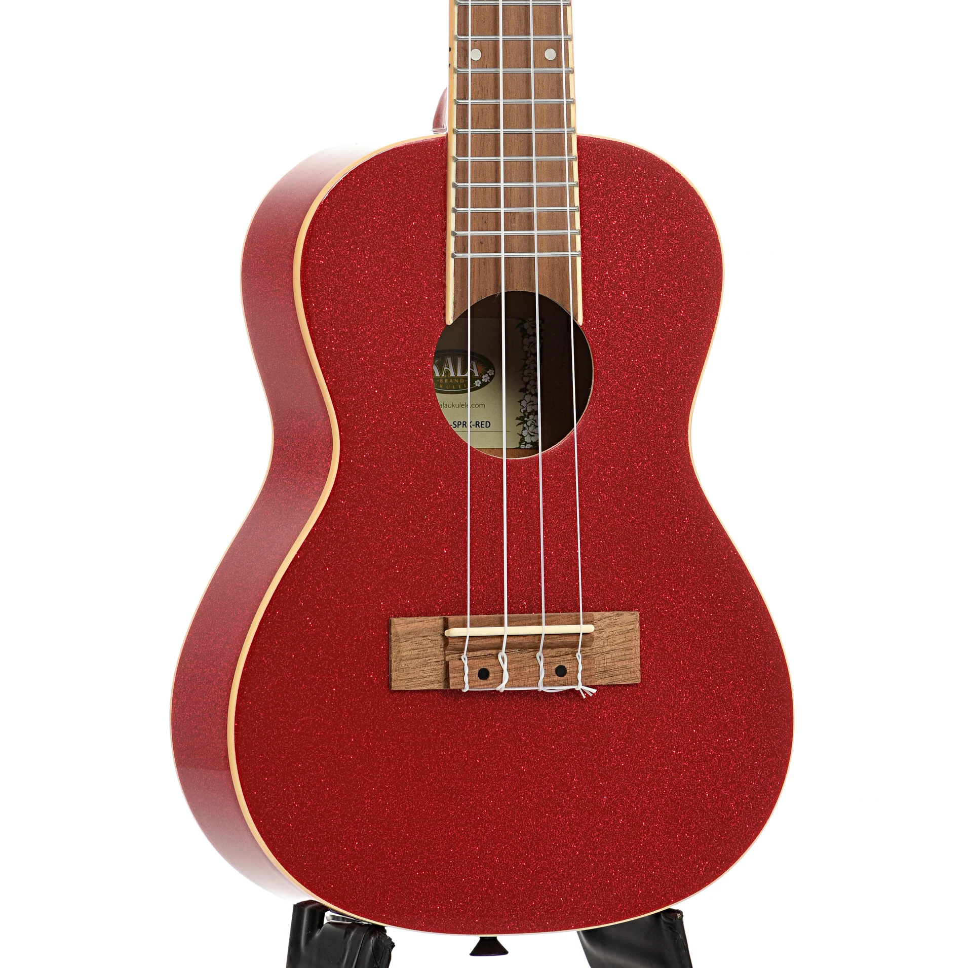 Kala KA-SPRK-RED Gloss Sparkle Red Concert Ukulele (2020) - Image 4