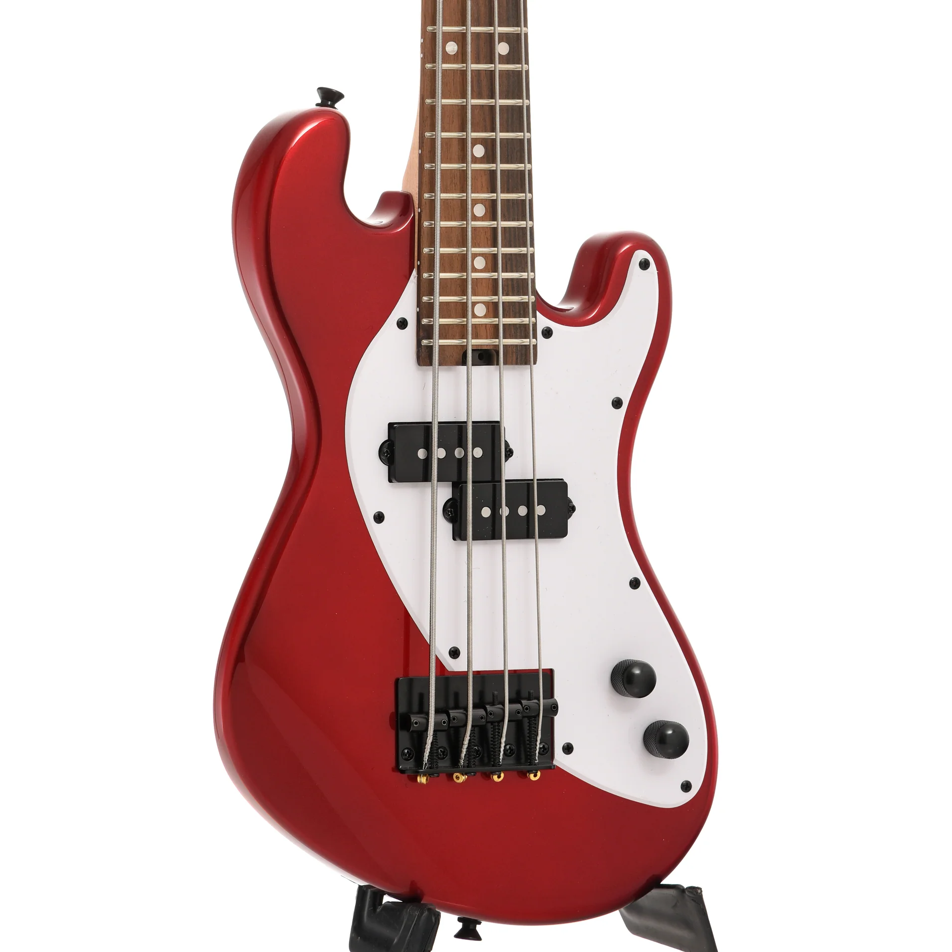 Kala Solid Body U-Bass, Candy Apple Red - Image 4