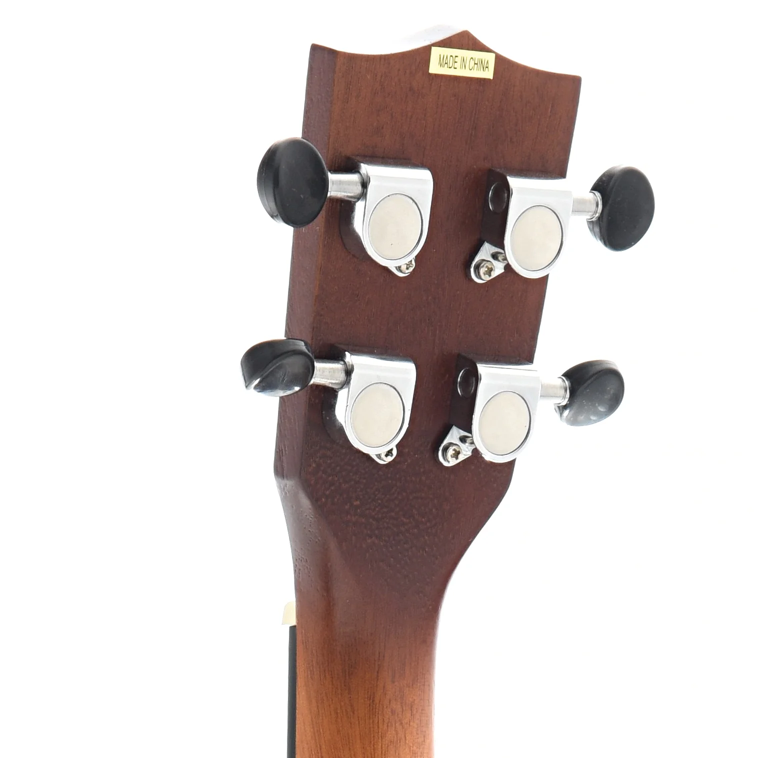 Kala Tenor Resonator Ukulele with Vintage Brass Coverplate, Mahogany Burst - Image 8