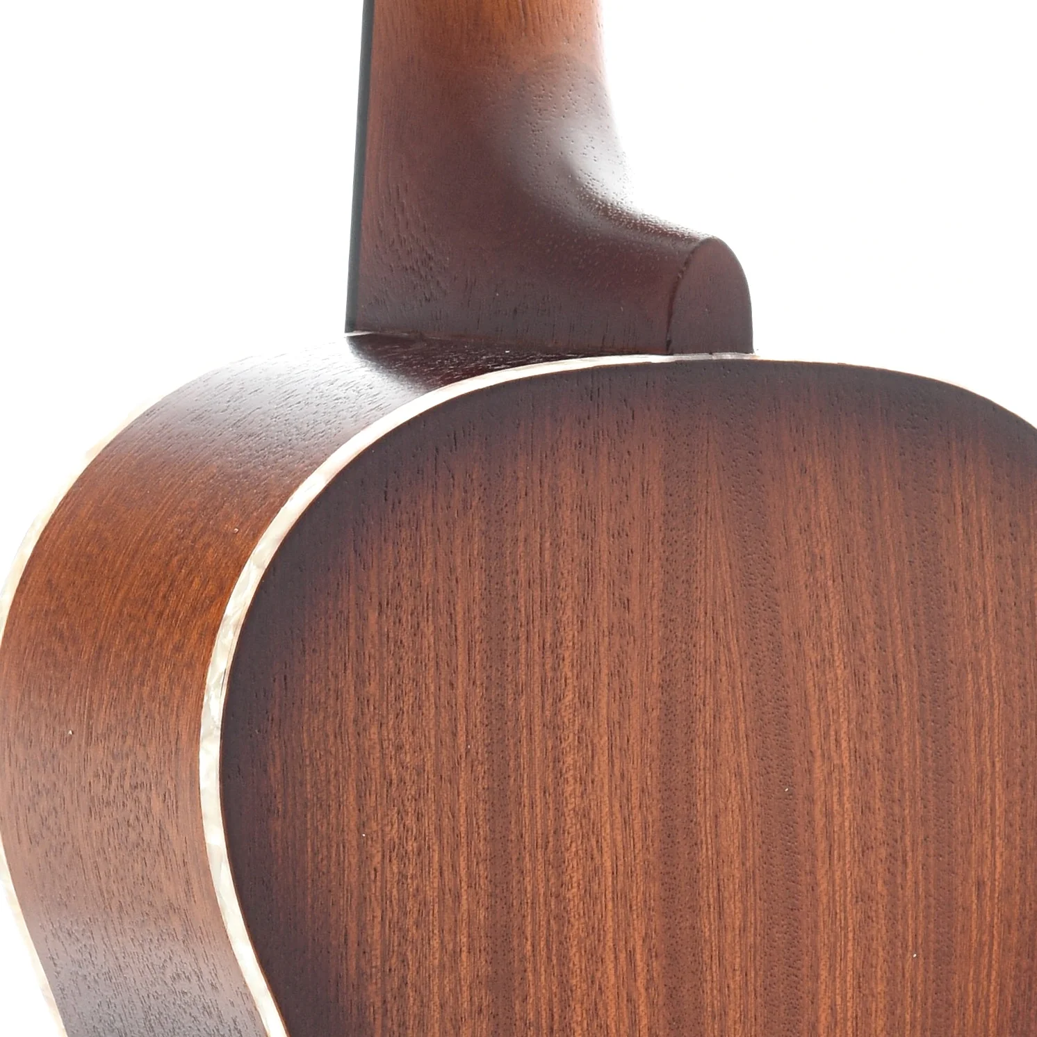 Kala Tenor Resonator Ukulele with Vintage Brass Coverplate, Mahogany Burst - Image 9