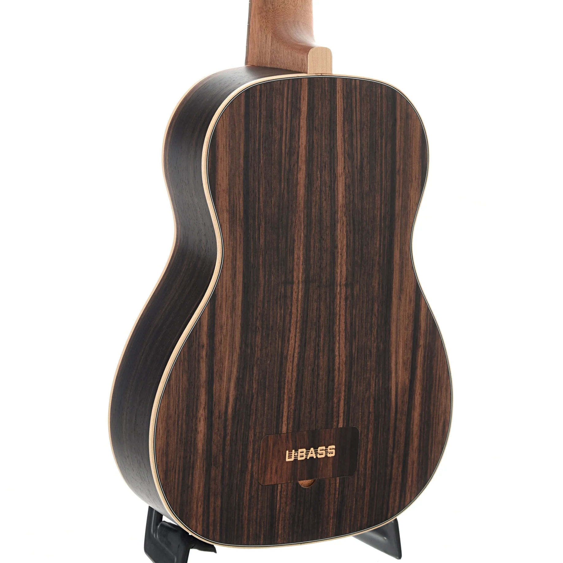 Kala U-Bass Striped Ebony Fretted Mini-Bass & Gigbag, Roundwound Strings - Image 10