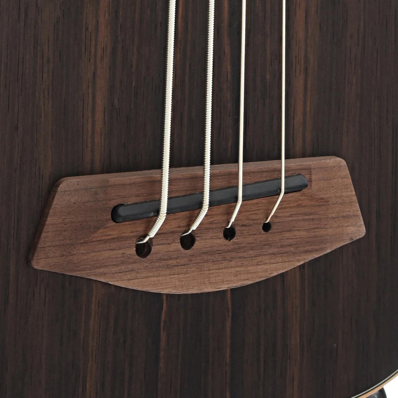 Kala U-Bass Striped Ebony Fretted Mini-Bass & Gigbag, Roundwound Strings - Image 3