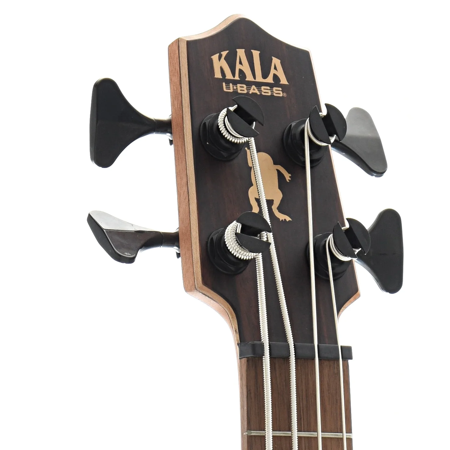 Kala U-Bass Striped Ebony Fretted Mini-Bass & Gigbag, Roundwound Strings - Image 6