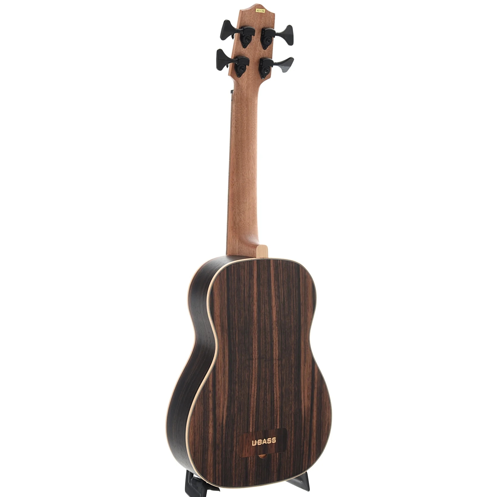 Kala U-Bass Striped Ebony Fretted Mini-Bass & Gigbag, Roundwound Strings - Image 9
